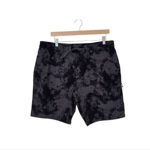 686 Everywhere Hybrid Slim Shorts Black Slash Men's XL Outdoor Hiking